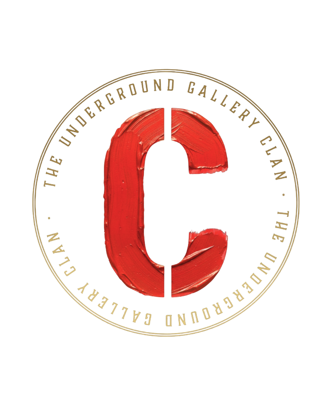 Logo del Cantiere treviso con un grande C rosso al centro, circondato da un anello con iscrizioni in inglese.