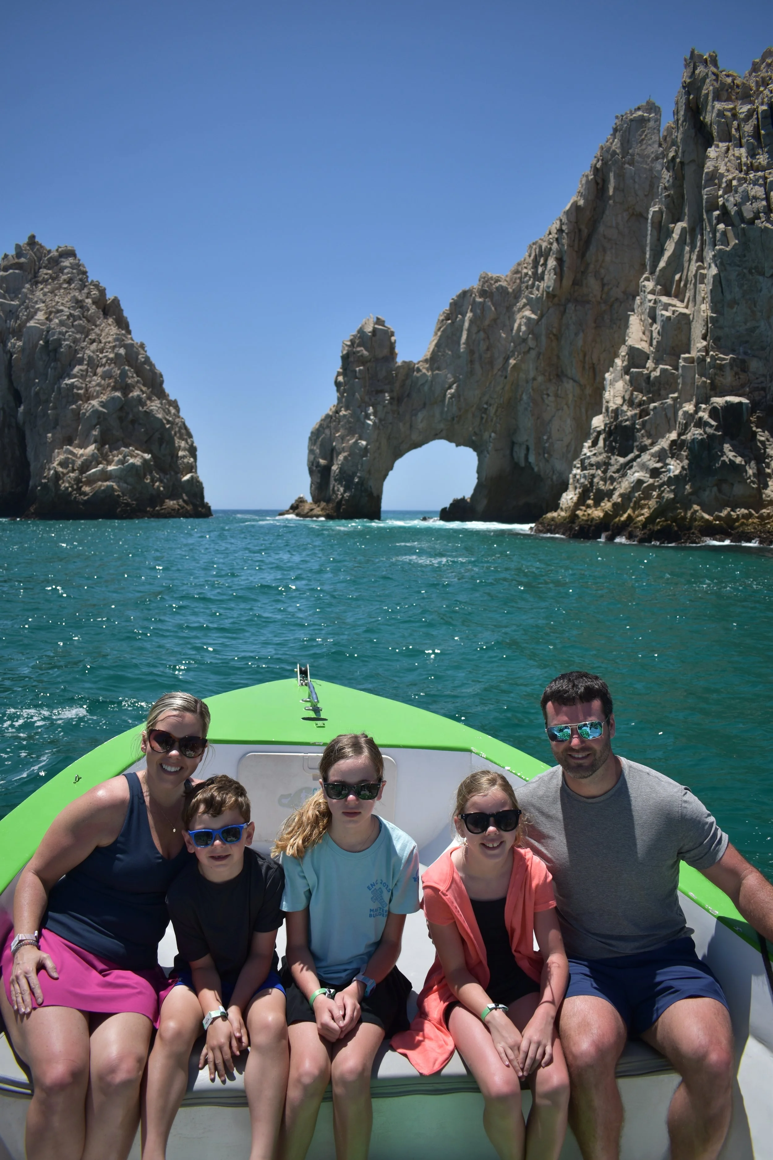 Our family at the Cabo Arch