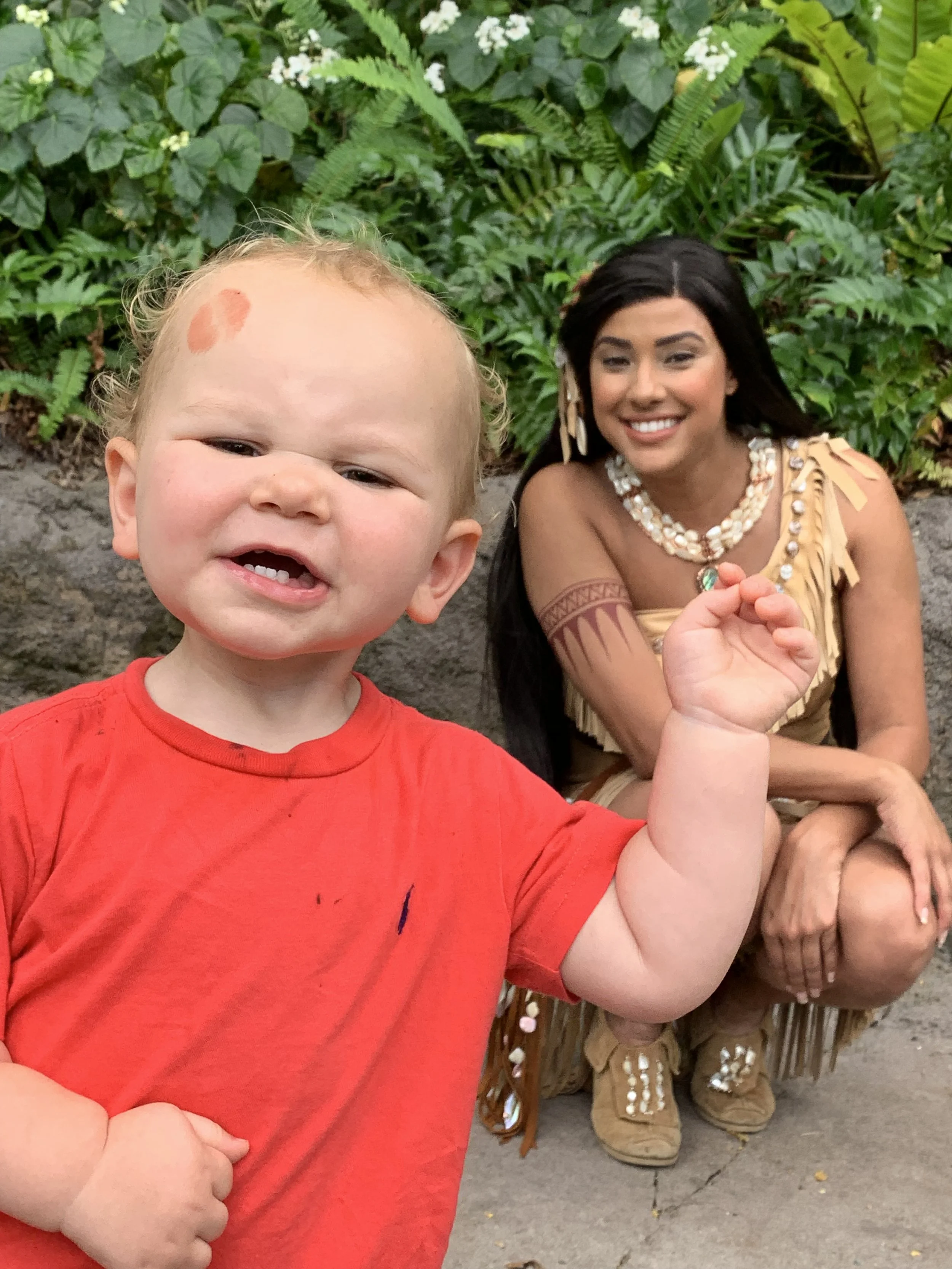 Pocahontas at Animal Kingdom and Jed 