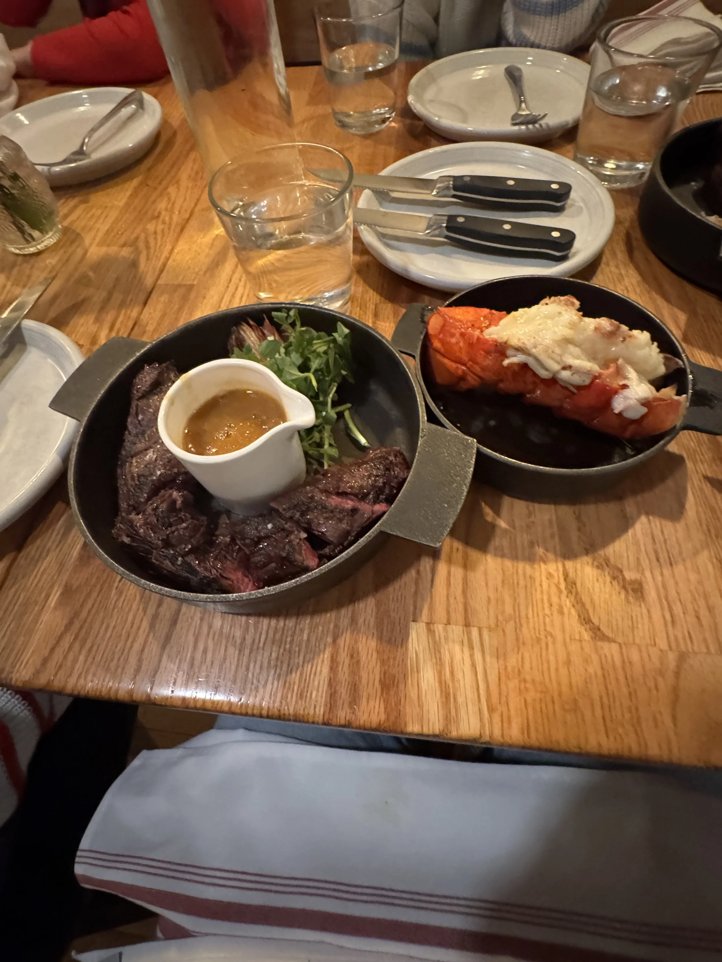 Newport Steak, Thames Street Kitchen, Lobster, Steak with sauce