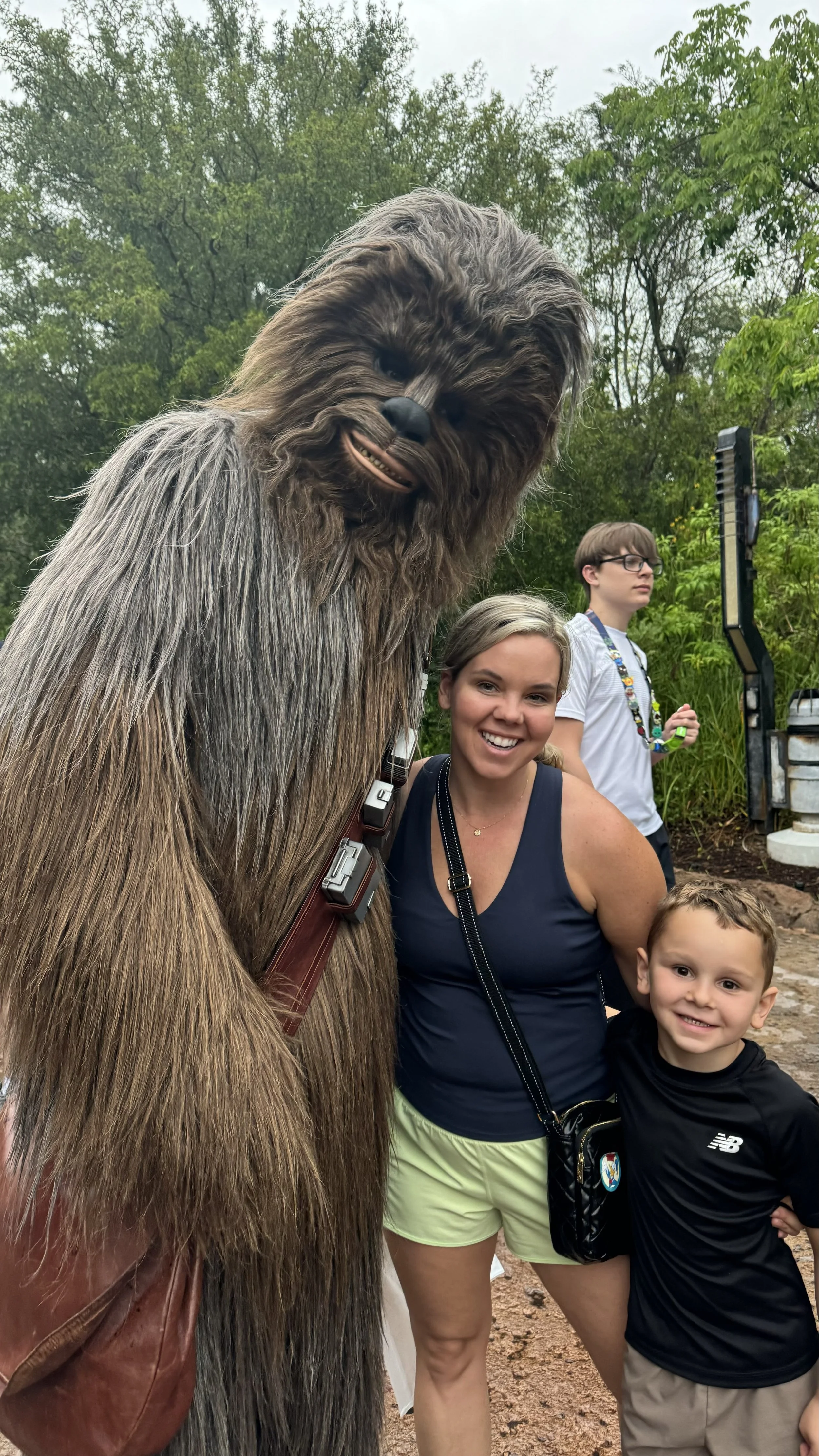 Chewbacca was jumping in puddles on this rainy day at Hollywood Studios!