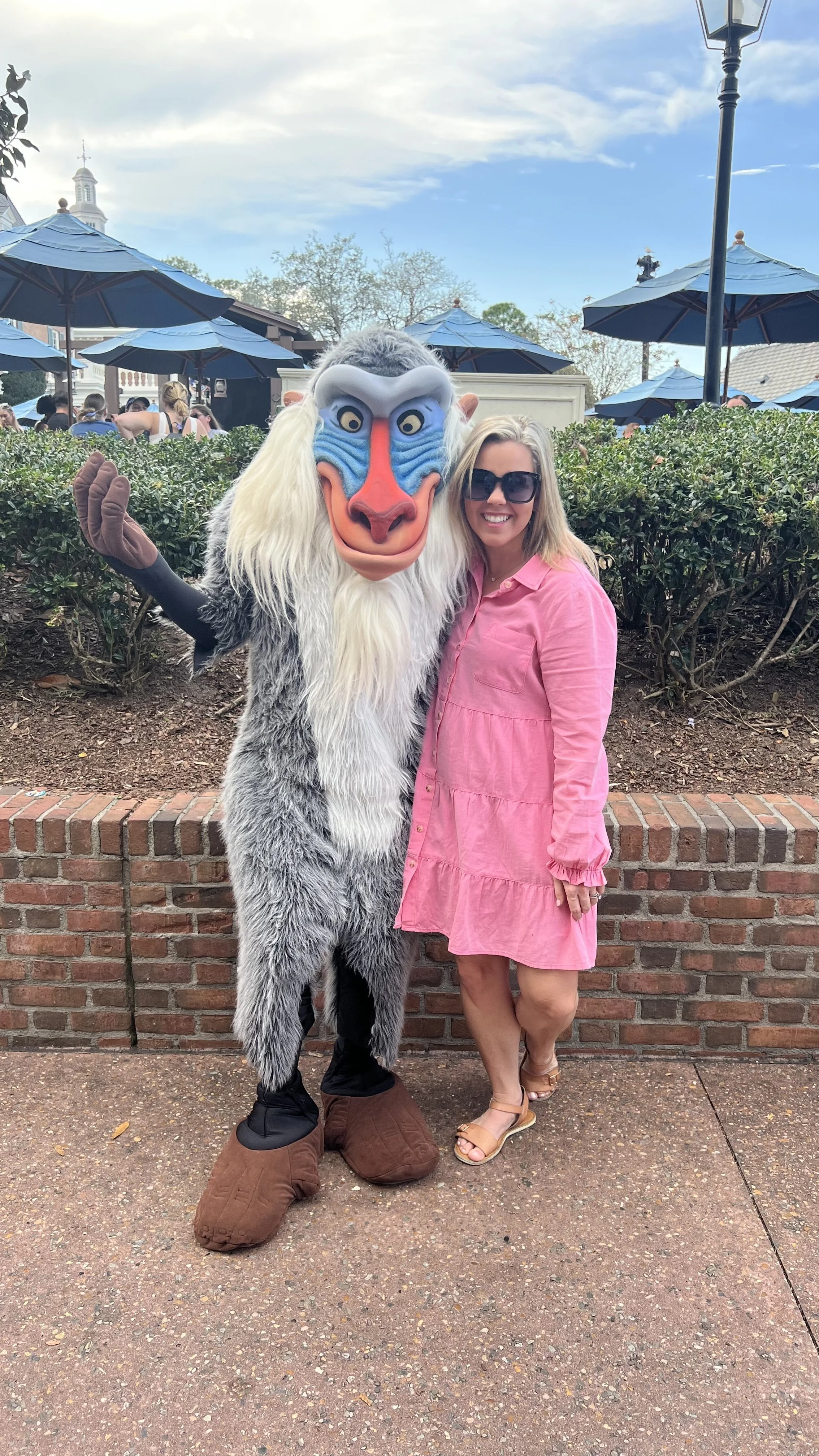 Rafiki and Morgan! Sometimes you find the coolest characters at Epcot!