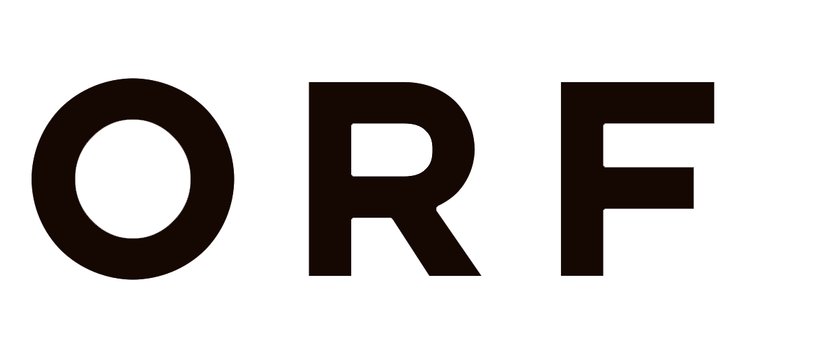 Close-up of black text spelling 'ORE' on a white background.