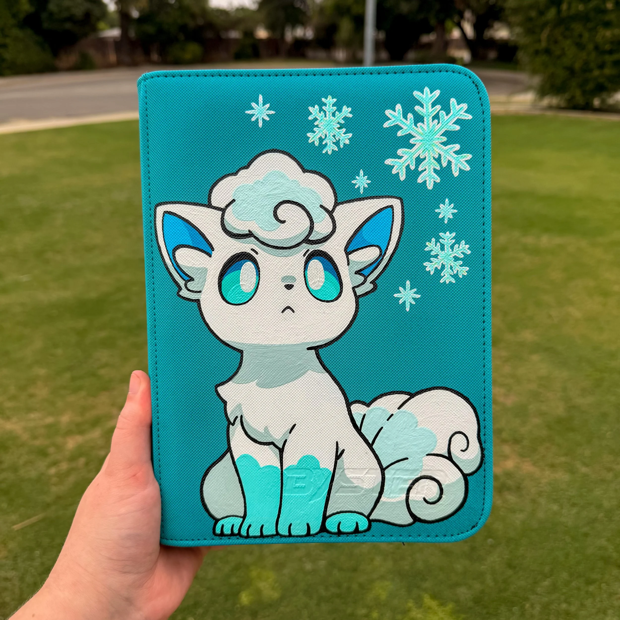Alolan Vulpix Painted Binder