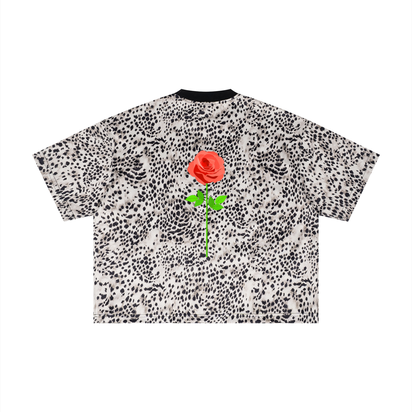 BEAUTY x Pigs Fly Unisex Leopard Print Boxy T-Shirt