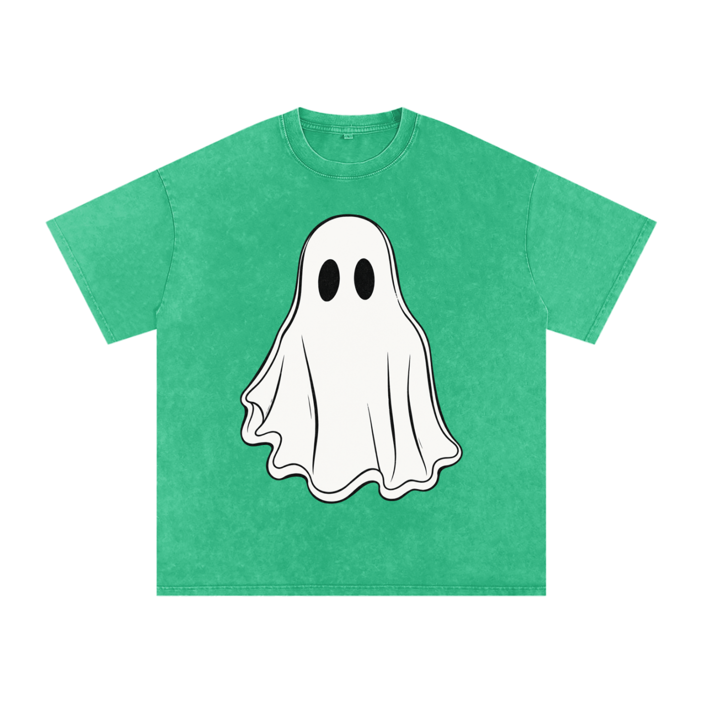 Halloween Snow Washed Oversized Cotton T-Shirt