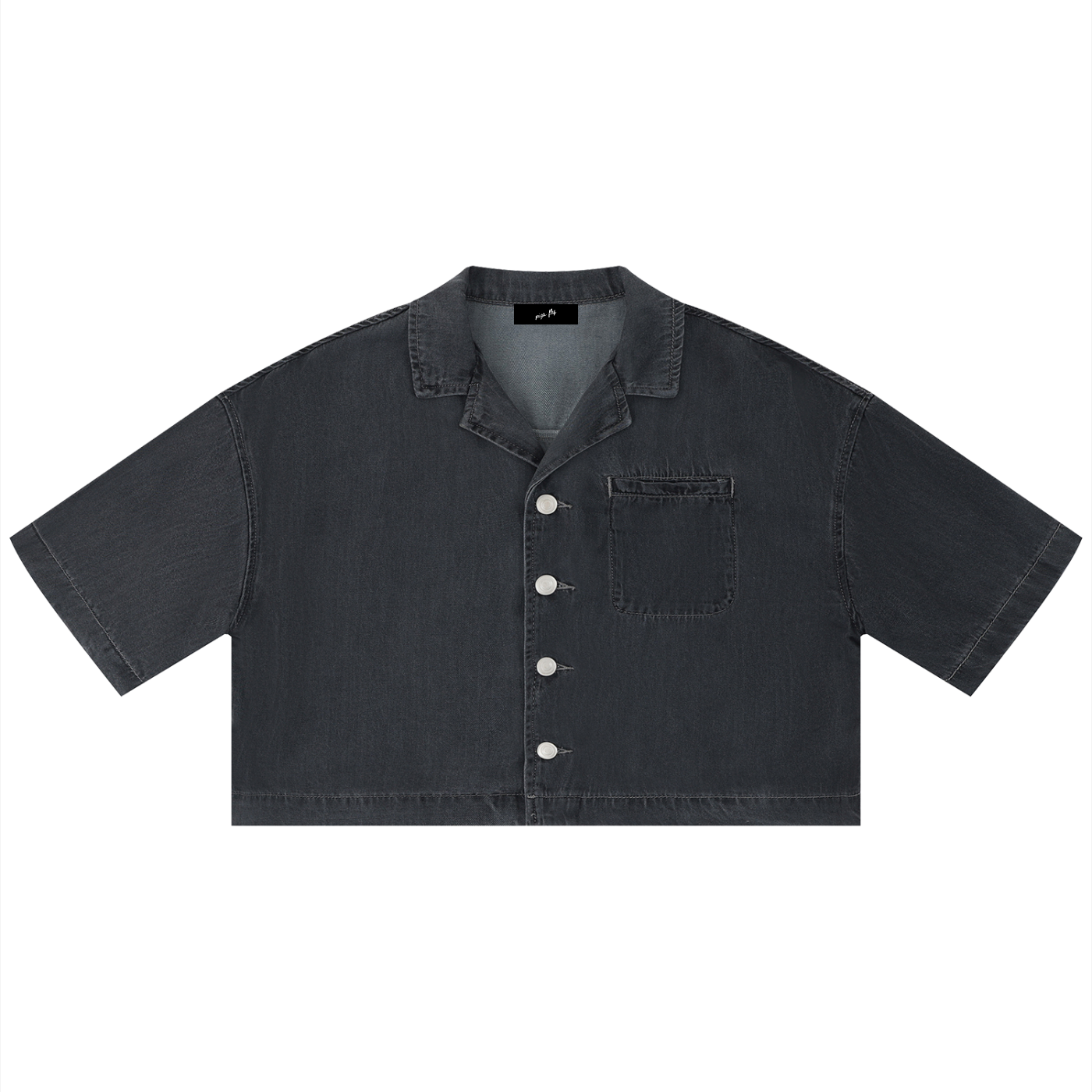 "Women's" Vintage Wash Boxy Cropped Stay Weird Shirt