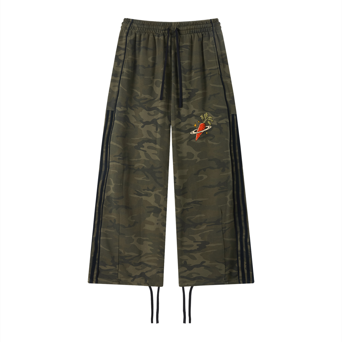 Camo Wide Leg Rabbit Sweatpants