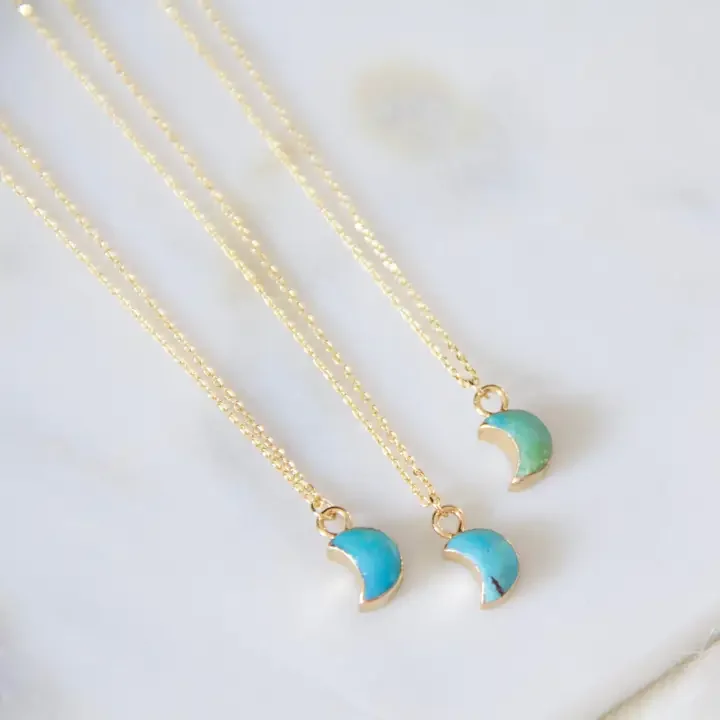 Crescent Turquoise Necklace