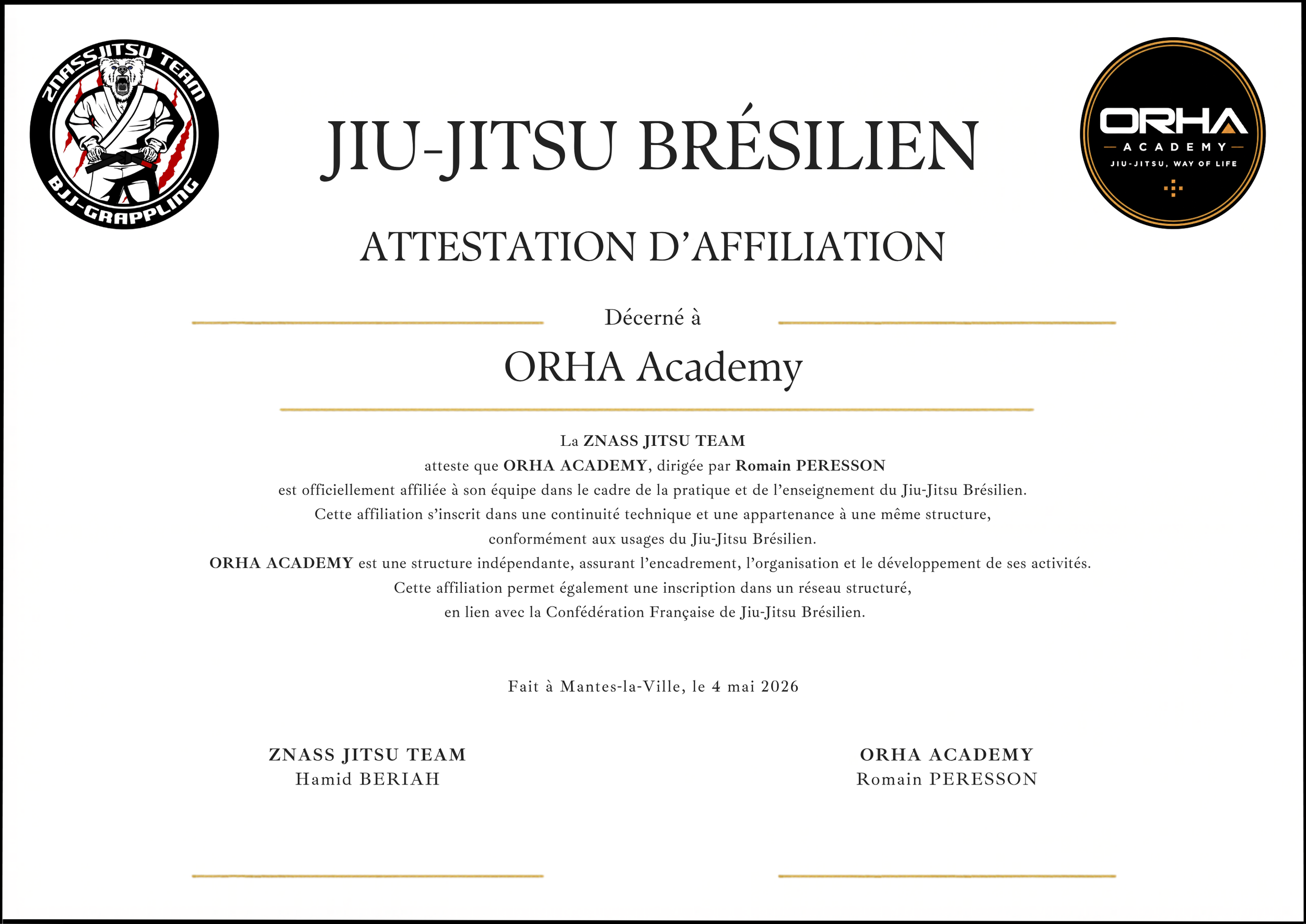 znass orha affiliation