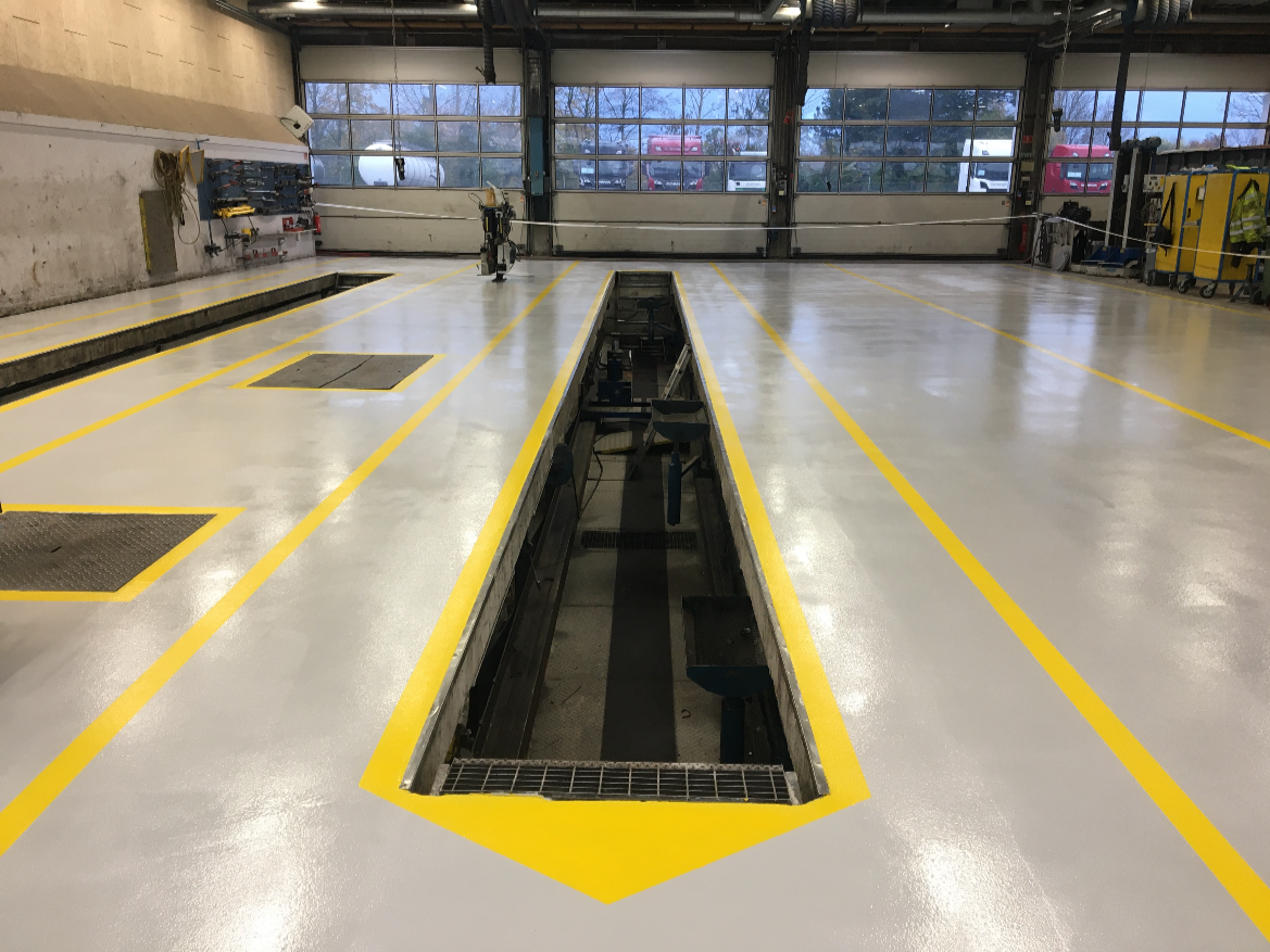 Epoxy i værksted (industri)