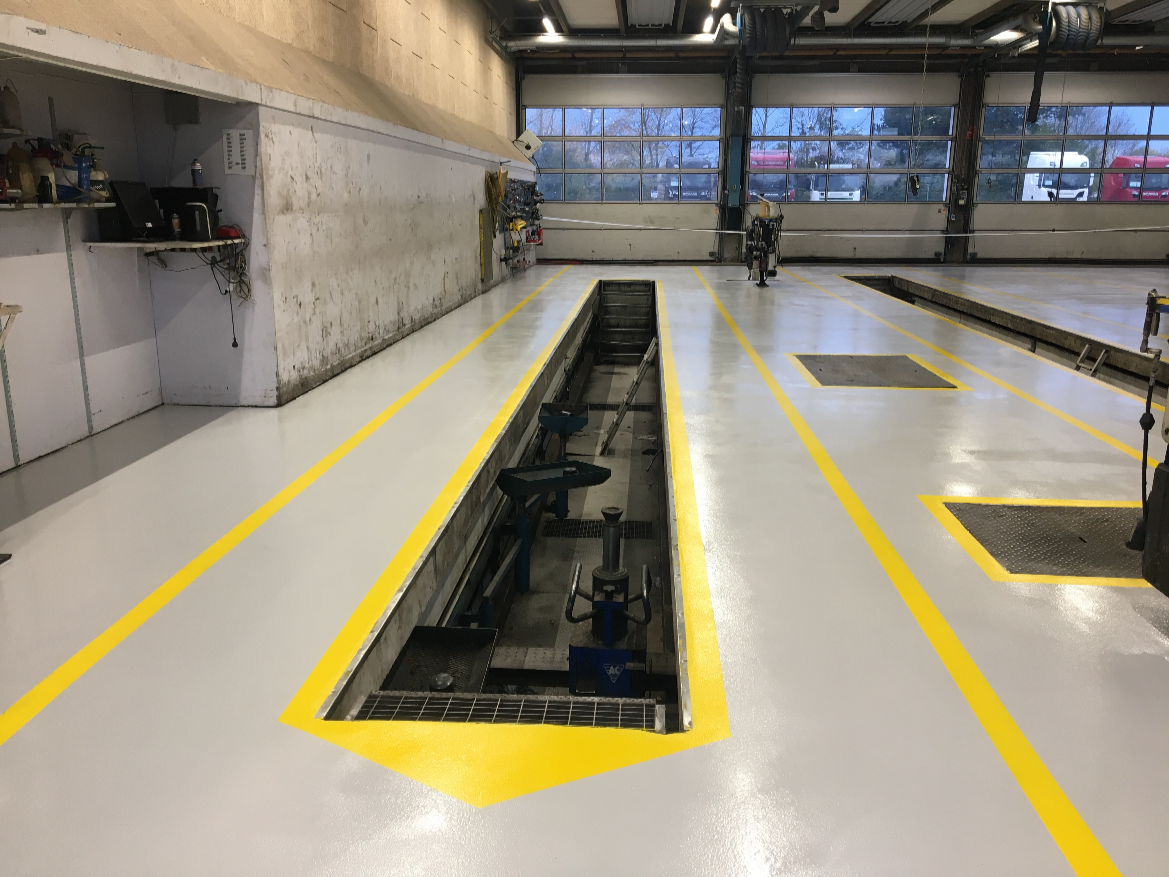 Epoxy i værksted (industri)