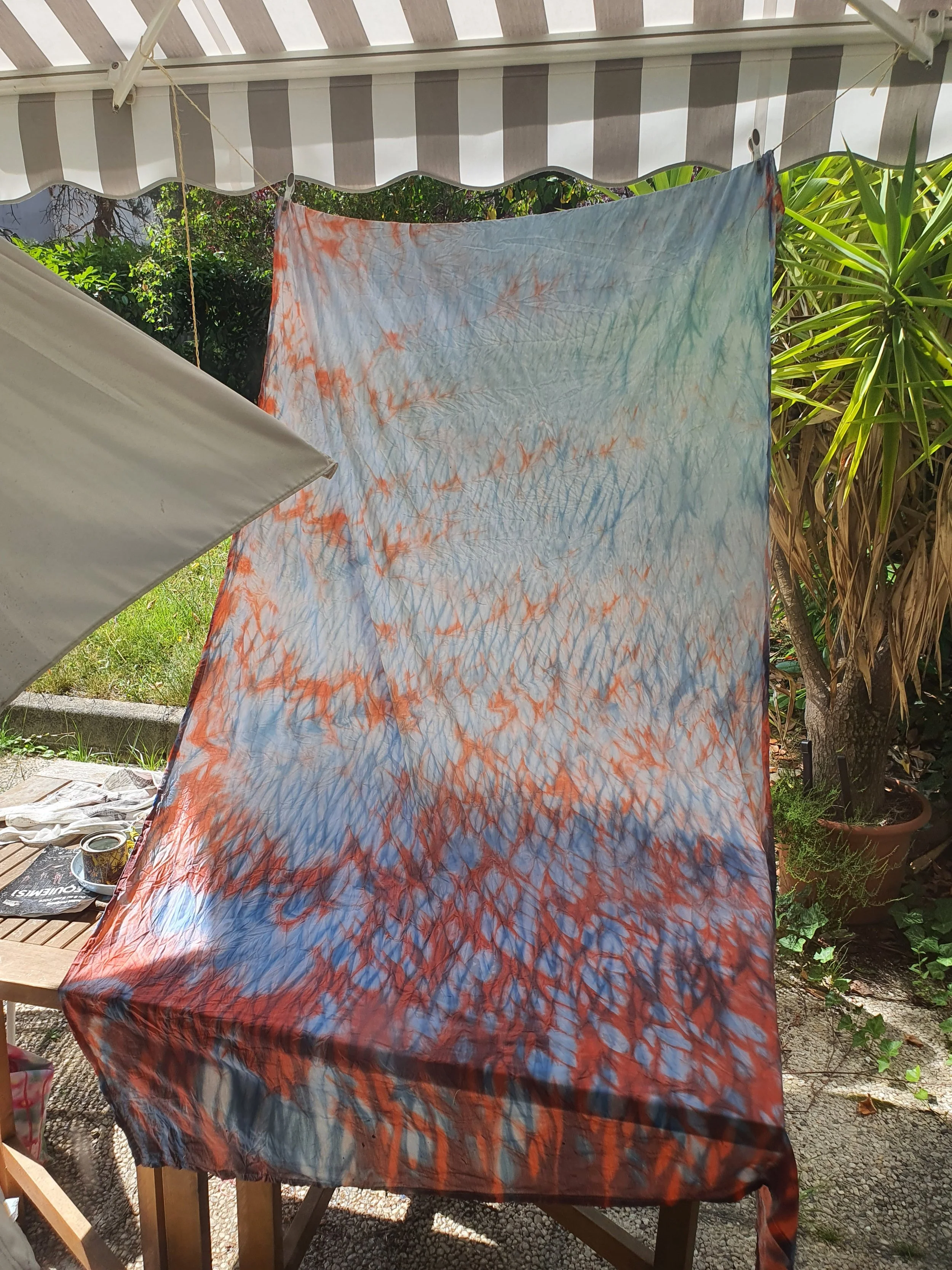 Mémoire d'eau - Handmade Shibori Textile