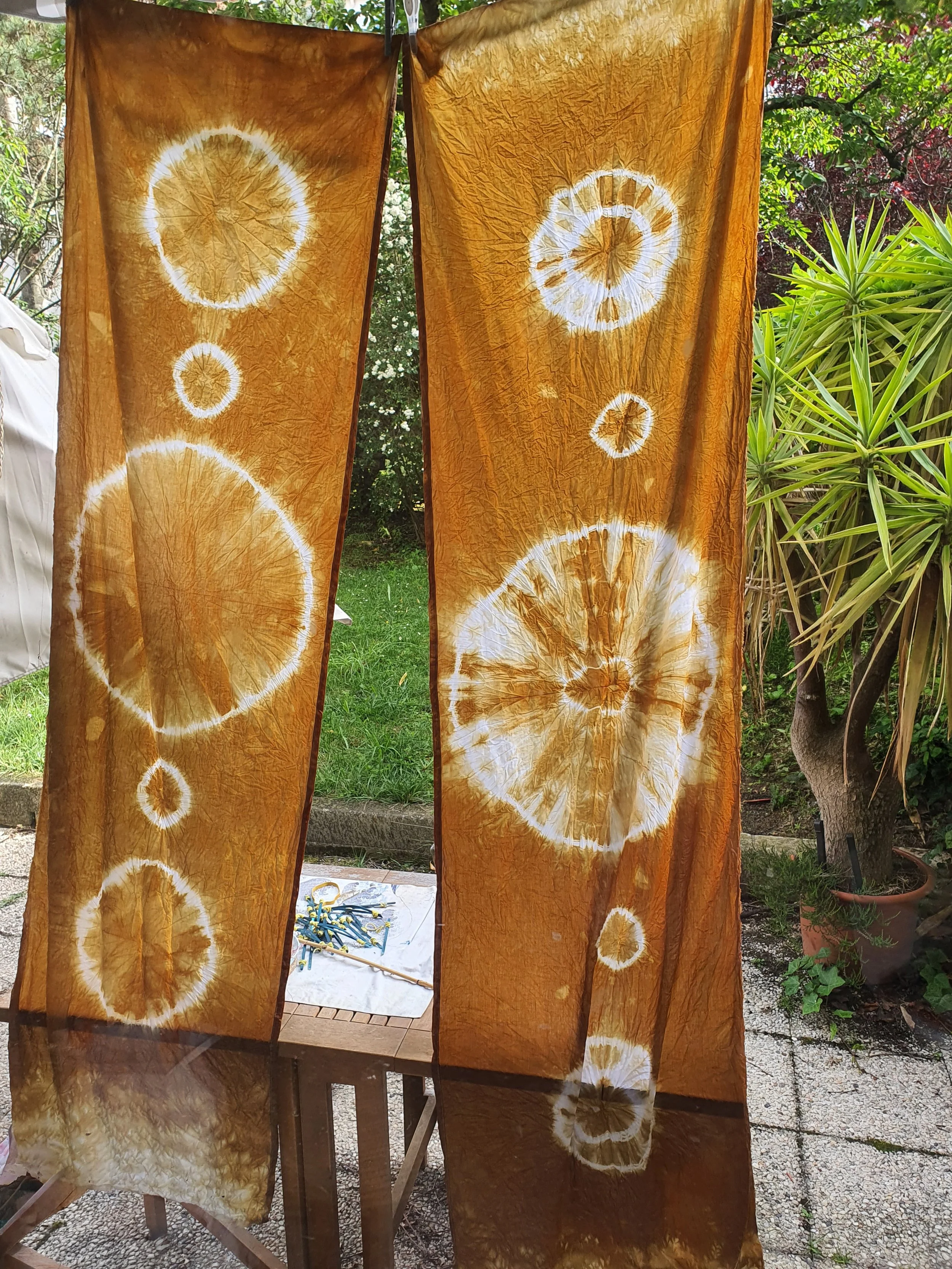 Circle of Abundance - Handmade Shibori Textile
