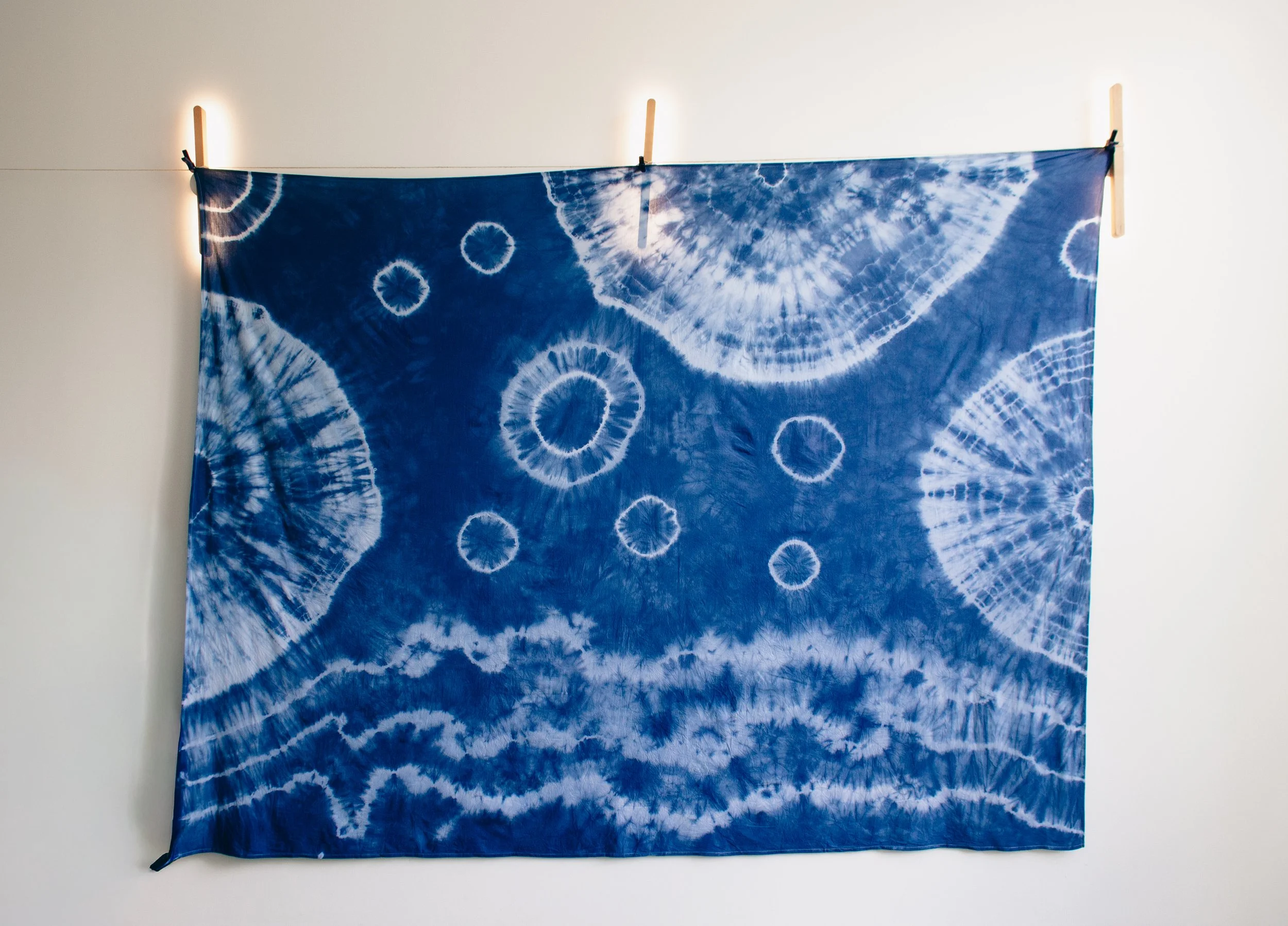 Moon Tide - Handmade Shibori Textile