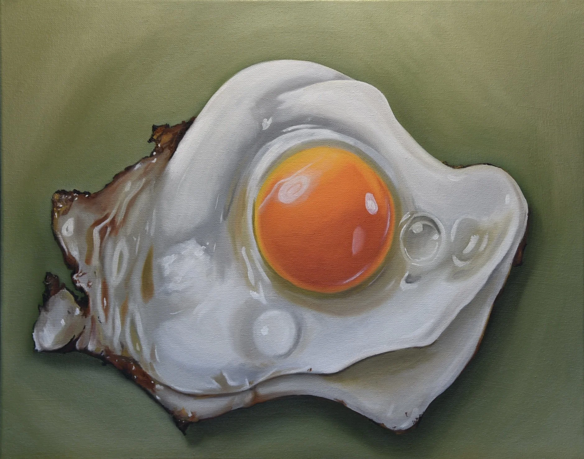"Golden Yolk", Oil on canvas, 16x20", 2026