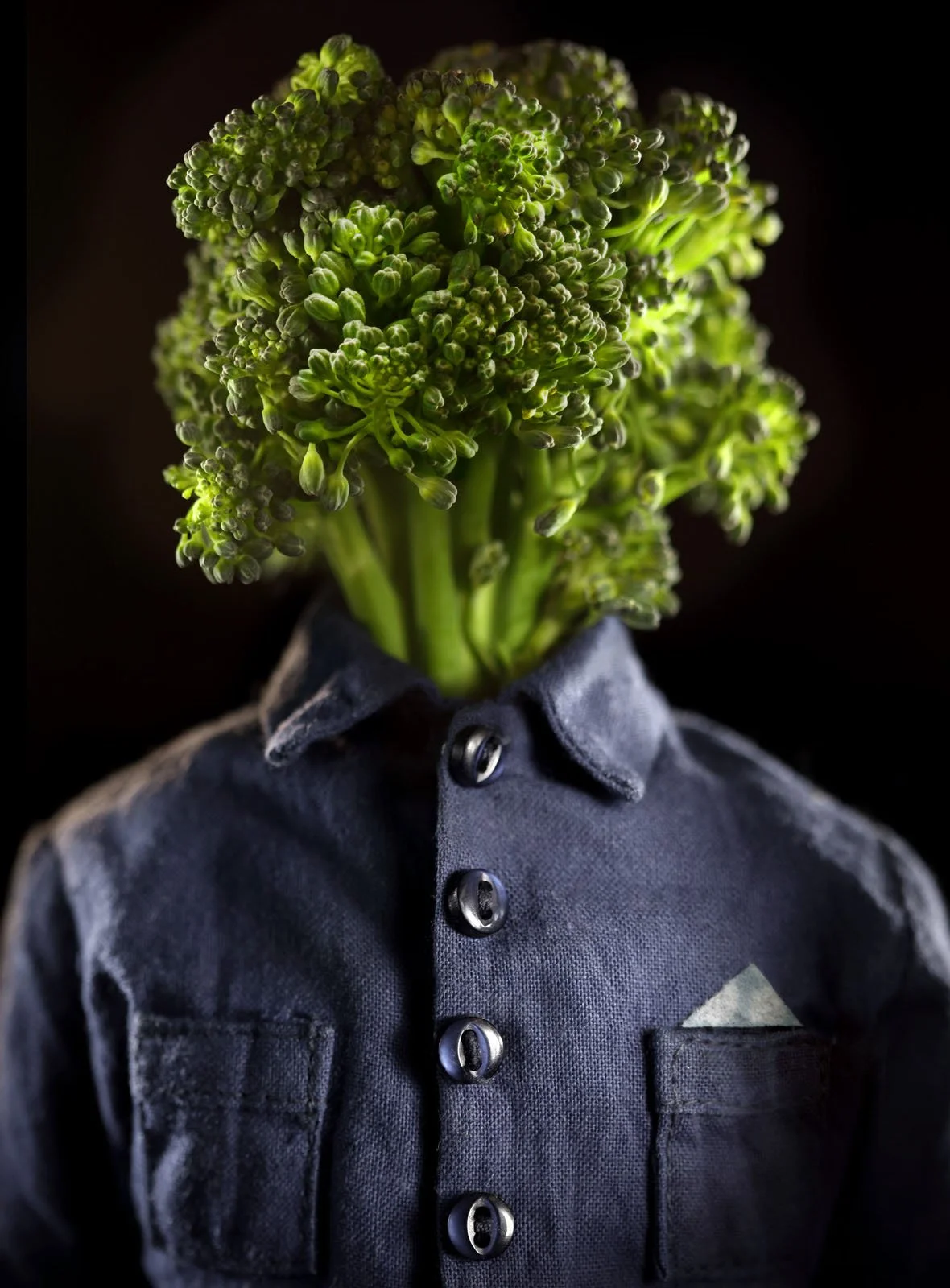 Broccolli head man created by Venn productions