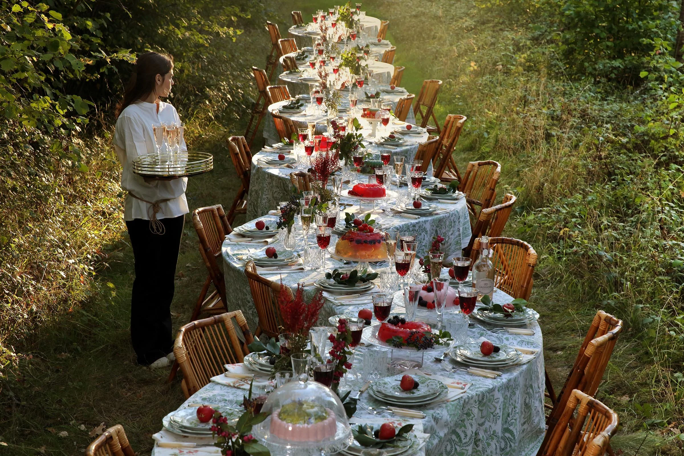 Fruit Jellies  on a Woodland party tablespace created for Penniblack catering by Venn productions