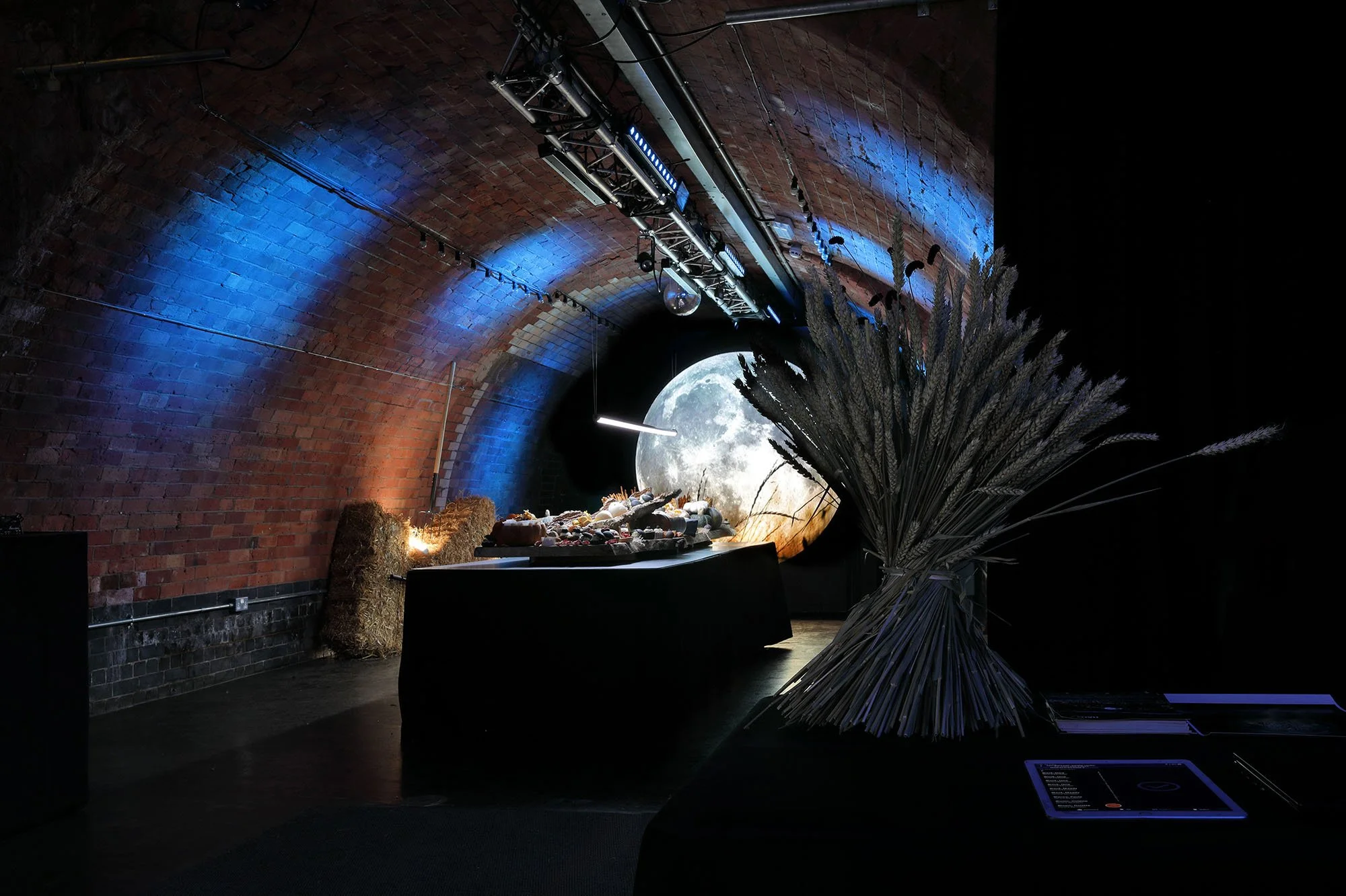 Tablescape from The Harvest Moon event held at Kachette London for Penniblack Catering, created and styled by Venn productions