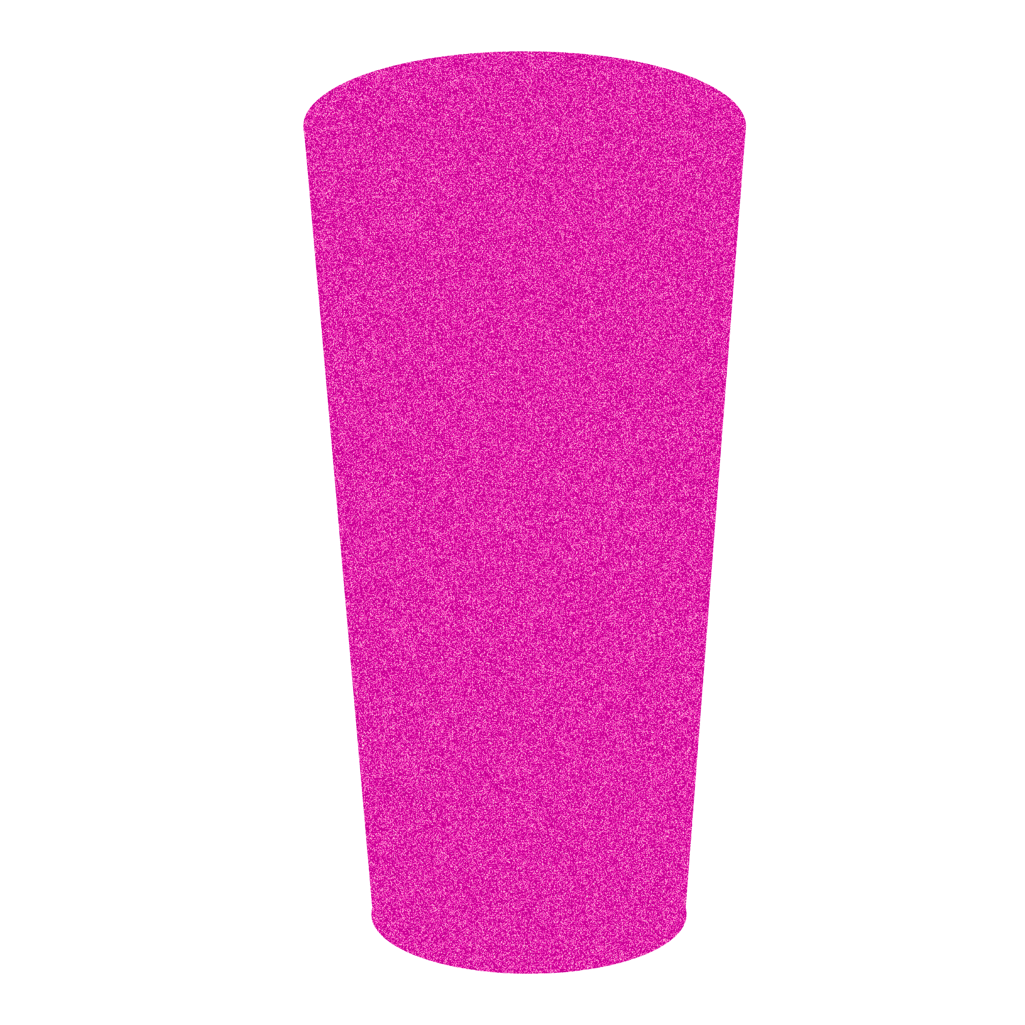 Pink Glass cup on shite background