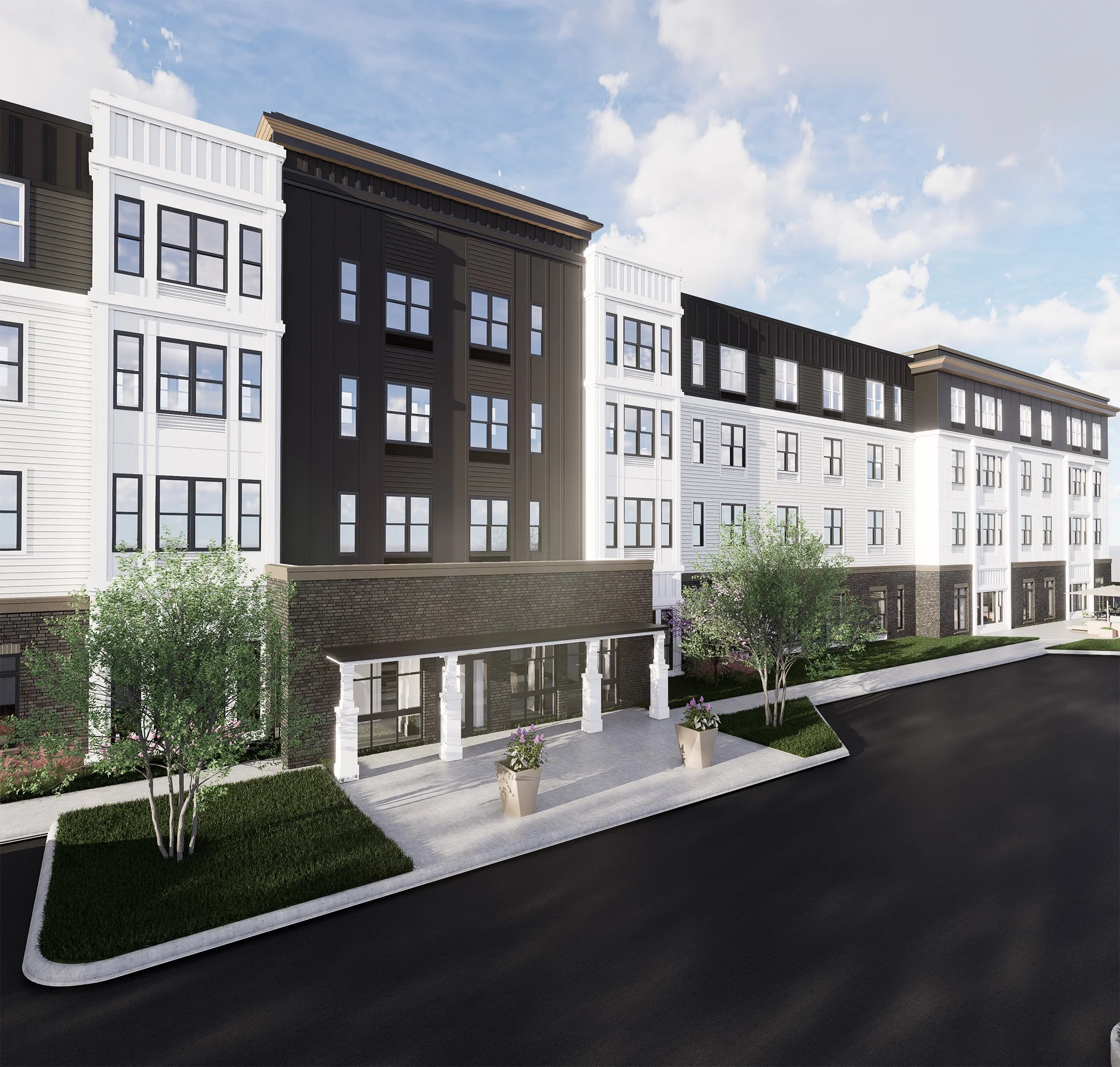LILA Lafayette entrance rendering