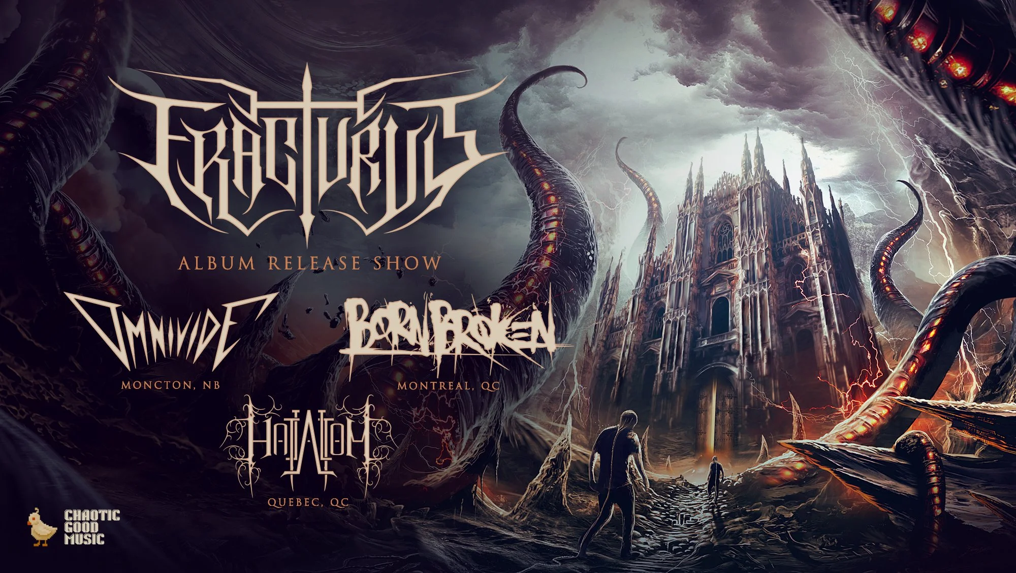 Fracturus, Omnivide, Bornbroken, Hatalom @Piranha Bar, Montréal, QC, Canada