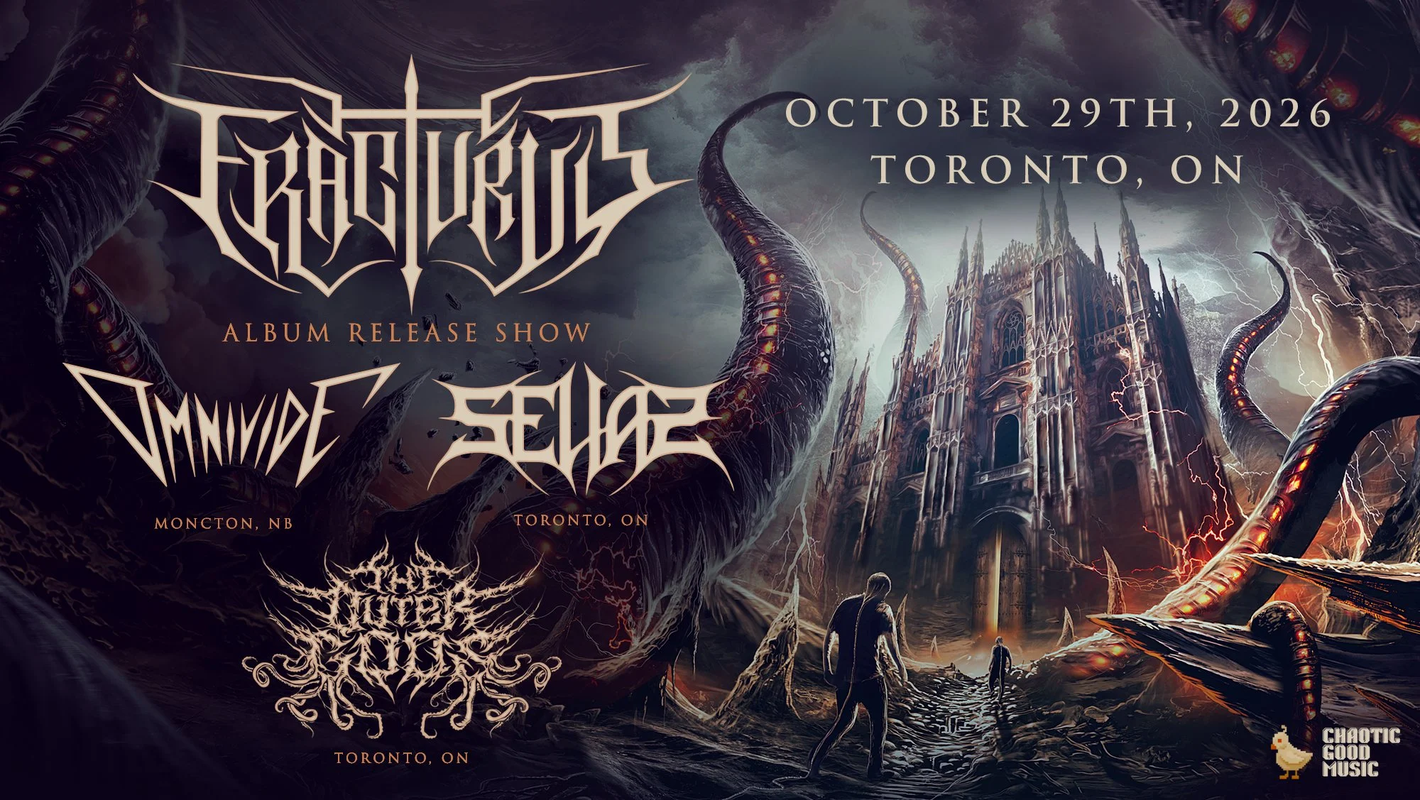 Fracturus, Omnivide, Selias, The Outer Gods @Sneaky Dee’s Toronto, ON, Canada