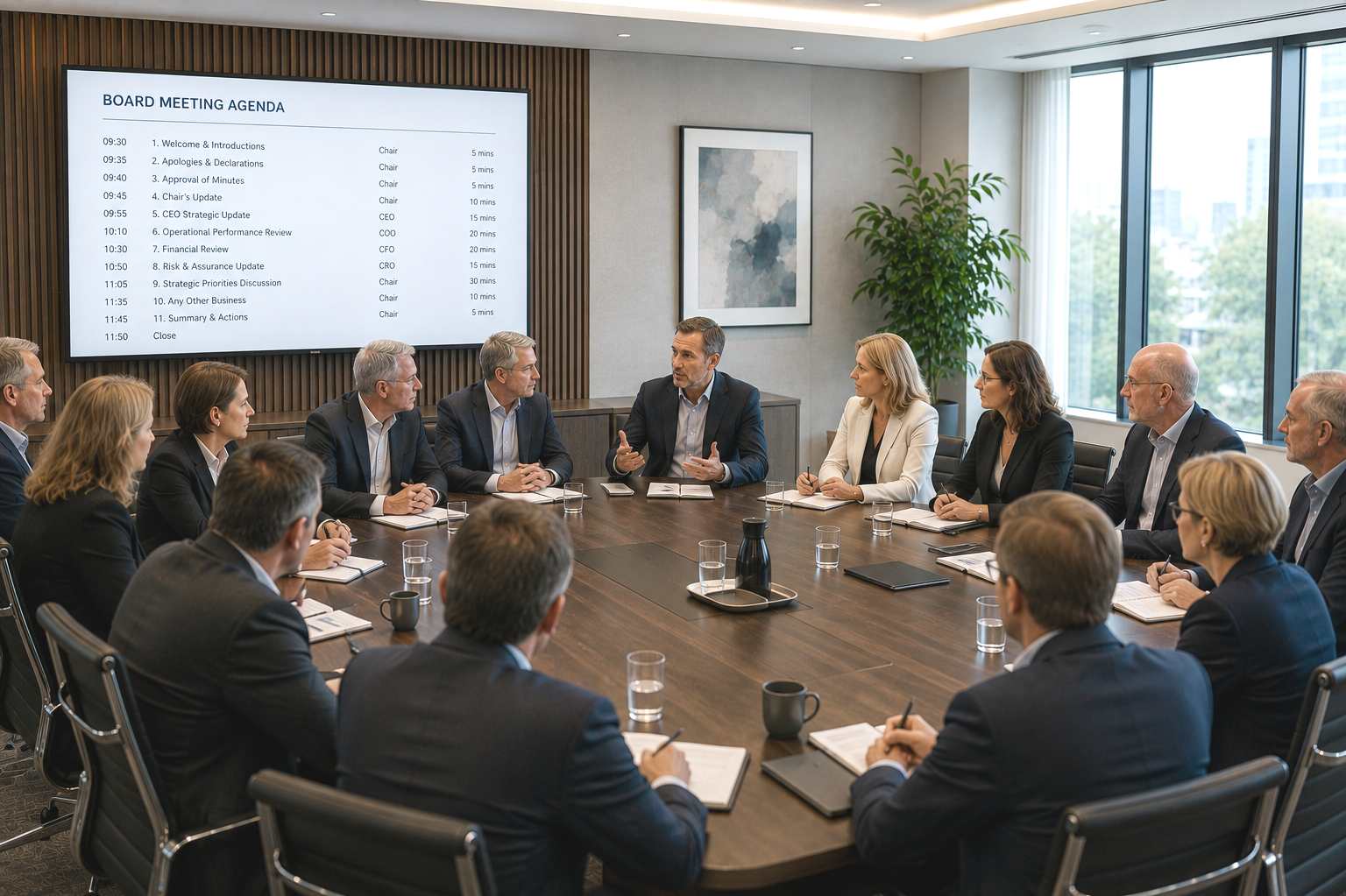 Executive advisory and strategic leadership support for senior leaders and boards.