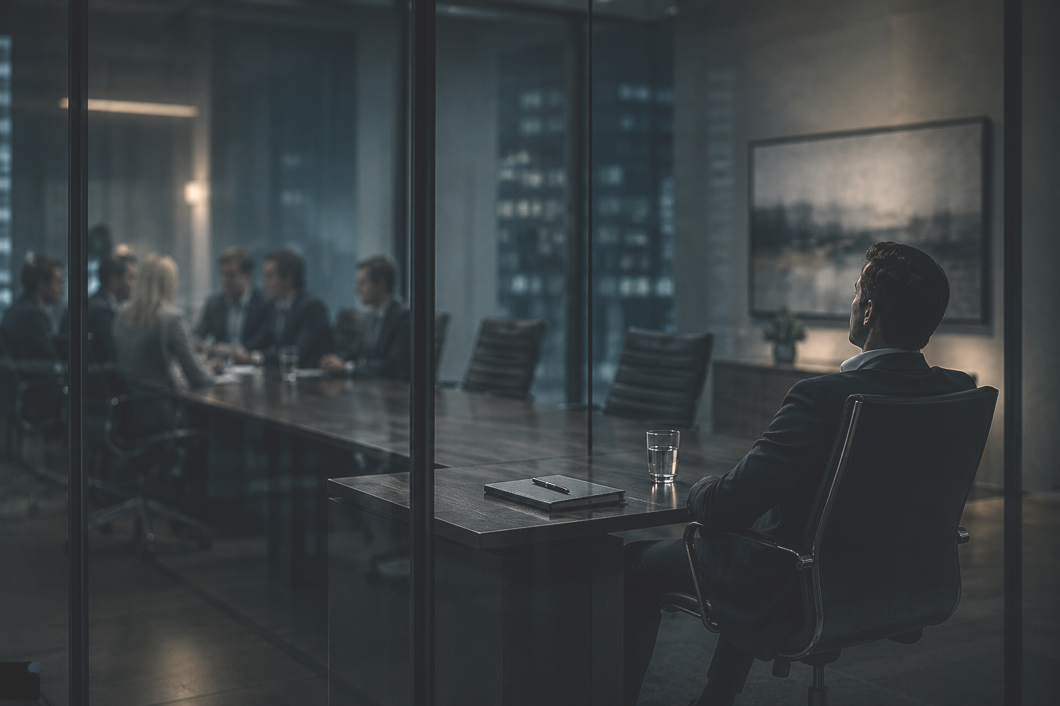 Workplace pressure and fear based leadership in a corporate environment.