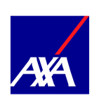 AXA logo with blue background and white text