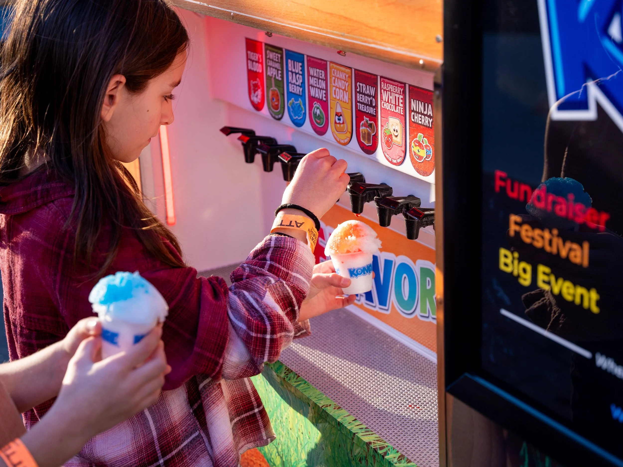 Kid At Kona Ice Truck
