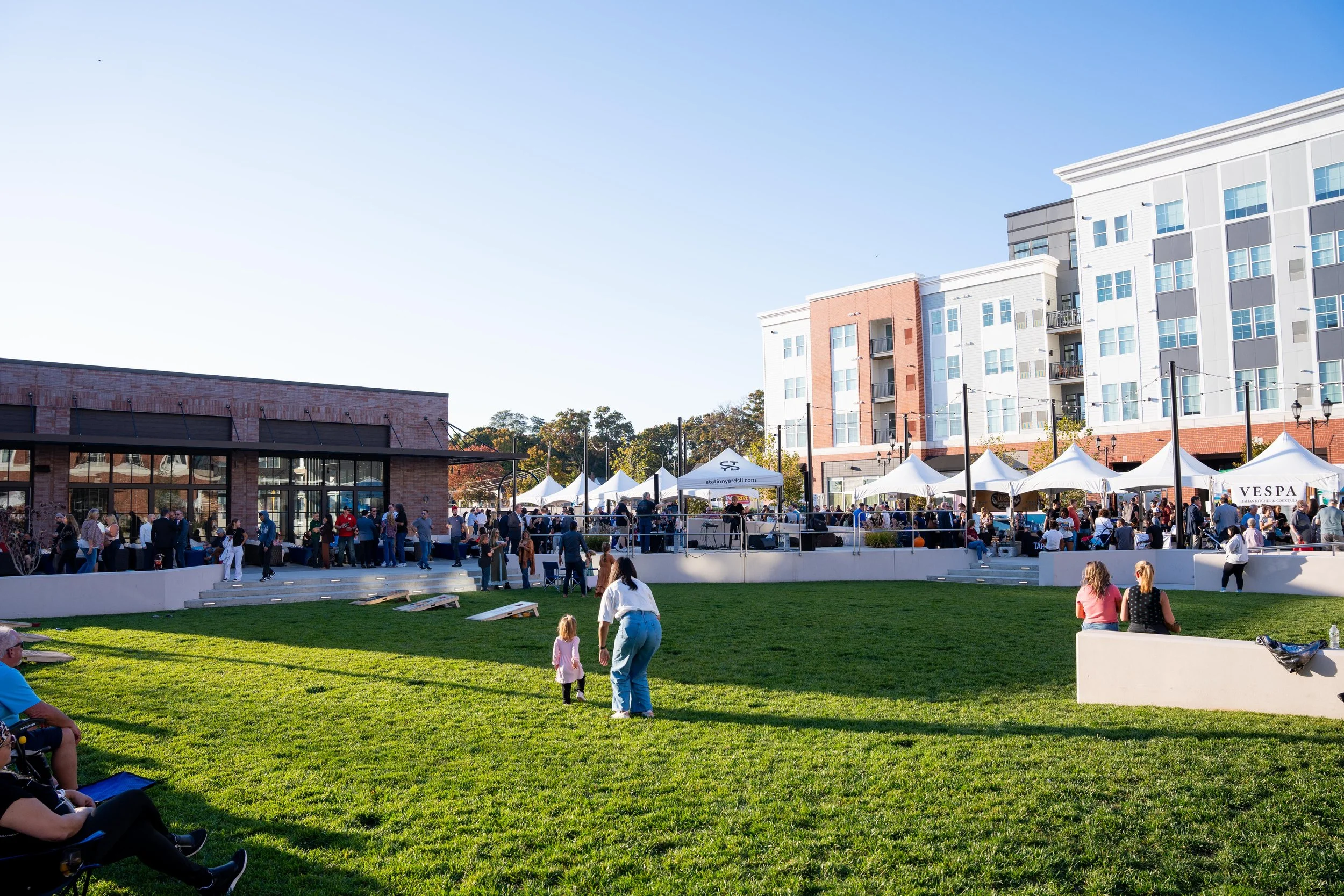 Wide Photo Of Village Green
