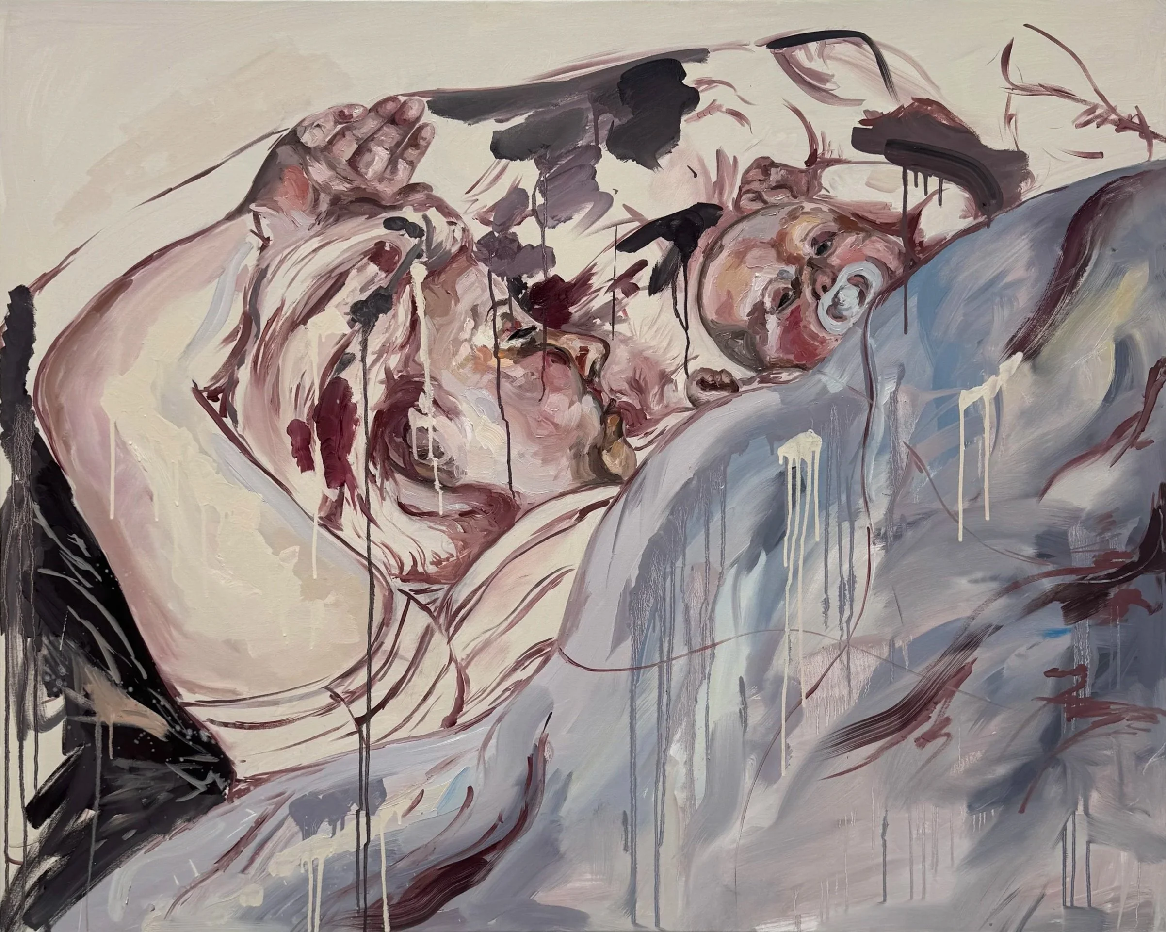 Me and Mom (2026) - Oil on Canvas, 120 × 150 cm