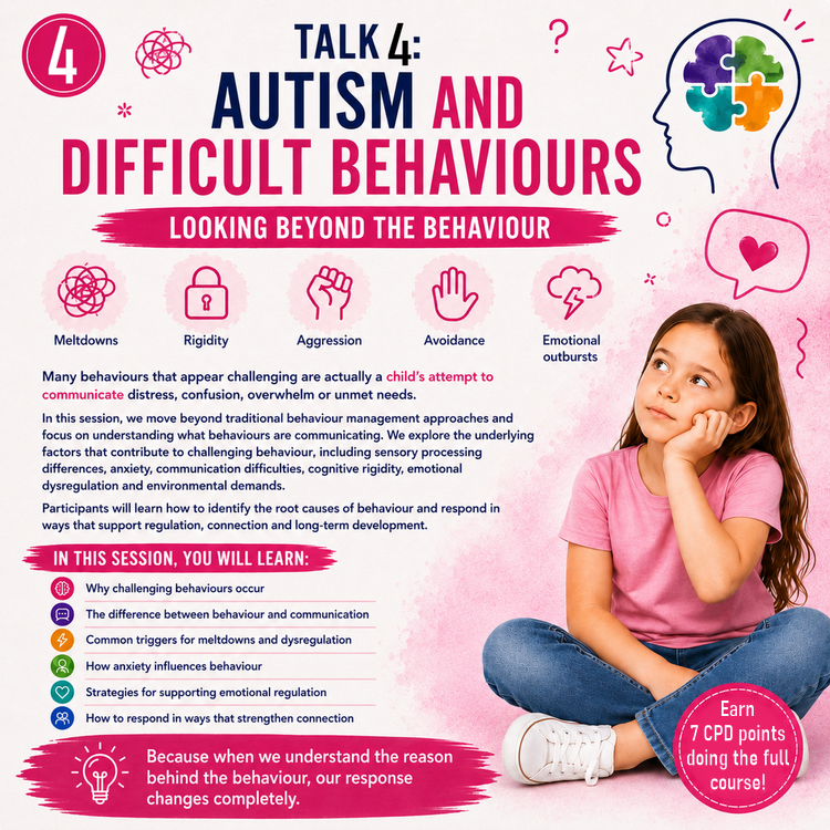 Autism Talk 4: Autism and Difficult Behaviours