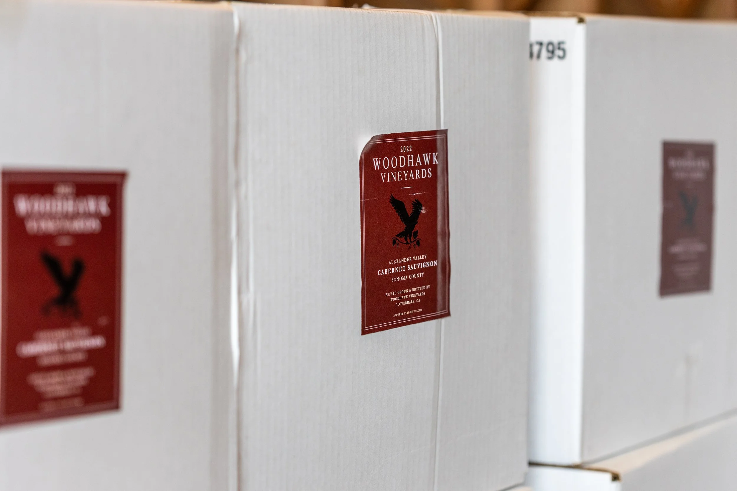 Box of wine ready to ship or be collected