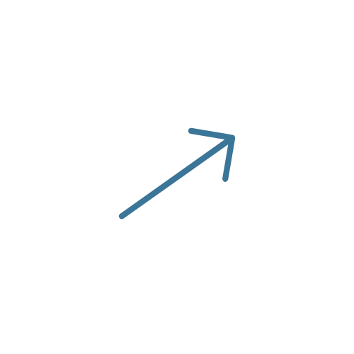 An upward-pointing arrow inside a white circle on a black background.
