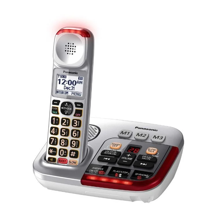 Panasonic KX-TGM490C Téléphone sans fil amplifié avec répondeur