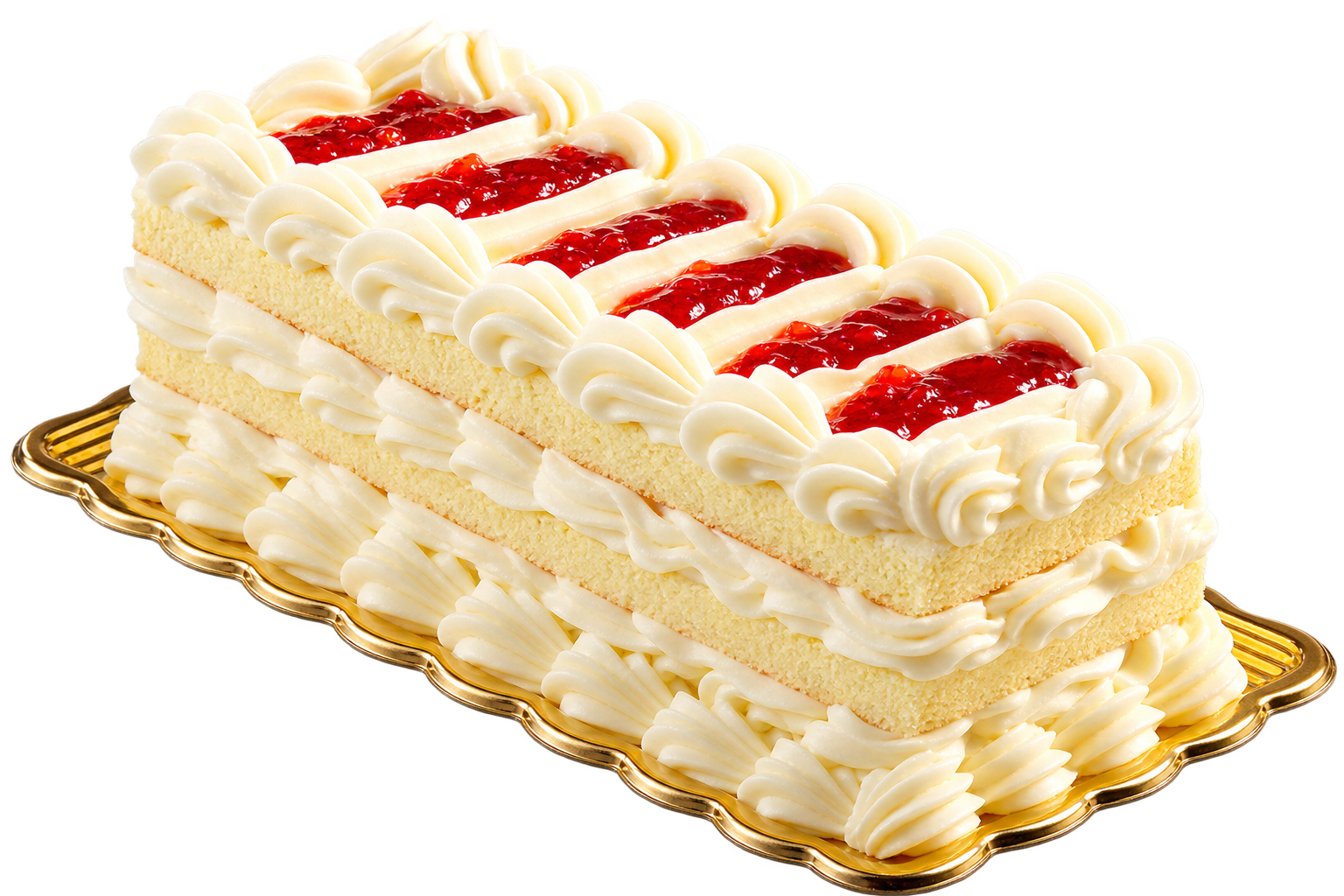 Cheese Strawberry Shortcake Log