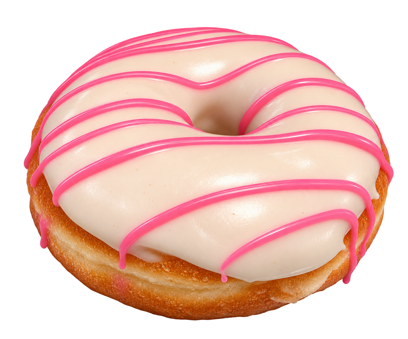 Plain - White Glaze donut