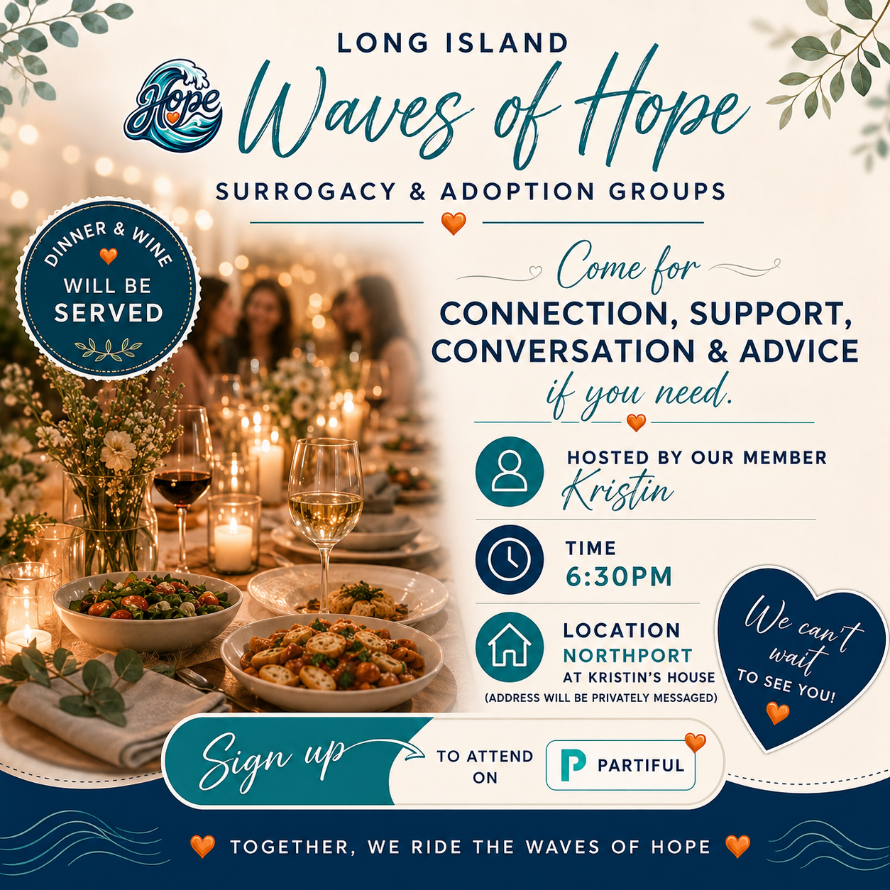 Adoption and Surrogacy Dinner Party