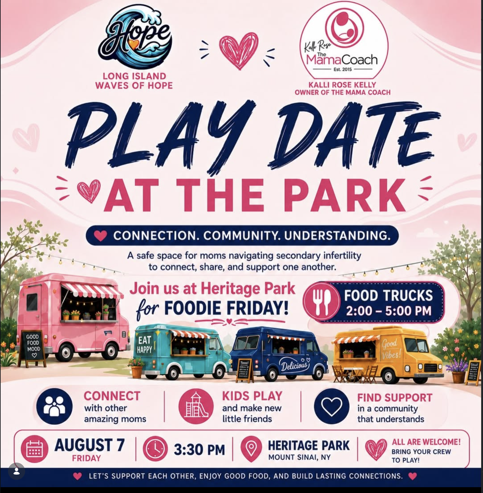 Play Date and Food Truck Friday at Heritage Park!