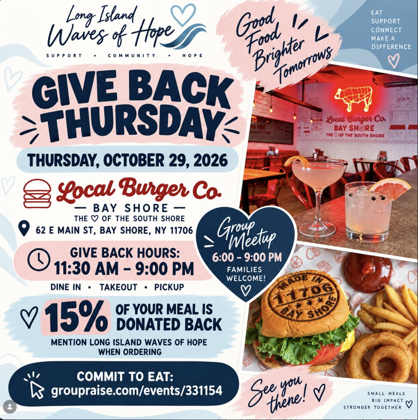Local Burger Give Back Thursday