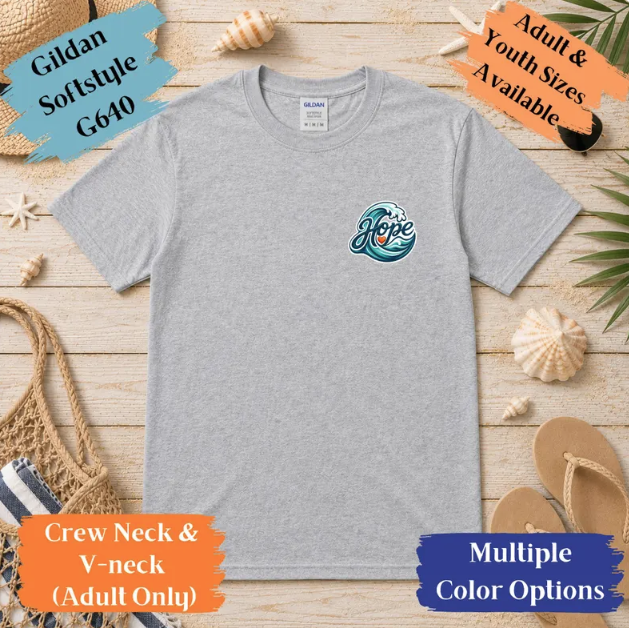 Waves of Hope Logo Tshirt