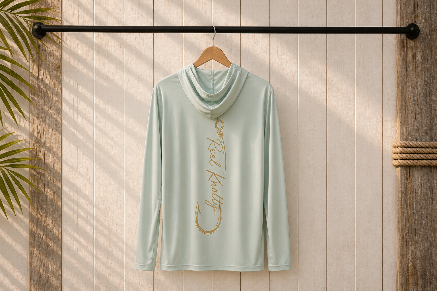 Reel Knotty Hooded UV Shirt | Women’s Coastal Fishing Hoodie | Lightweight Sun Protection Shirt