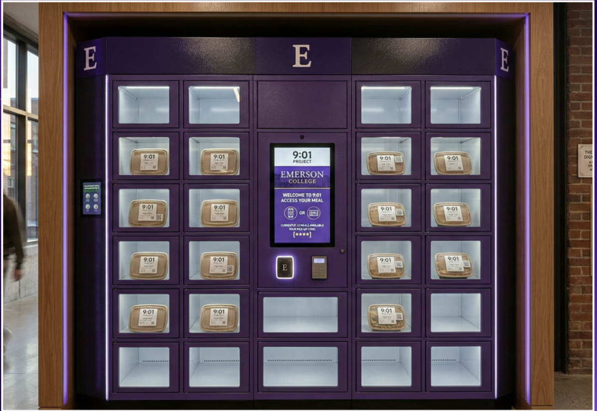 The 9.01 Project food-locker mockup