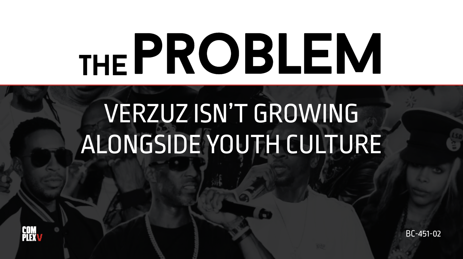 Presentation slide outlining the central challenge for Complex Verzuz