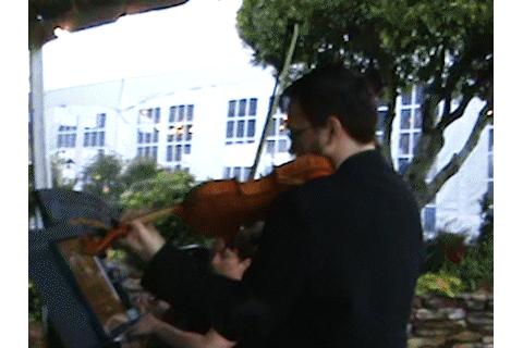 A short edit of a wedding video with a happy couple getting married. Filmed using nostalgic vintage camcoders