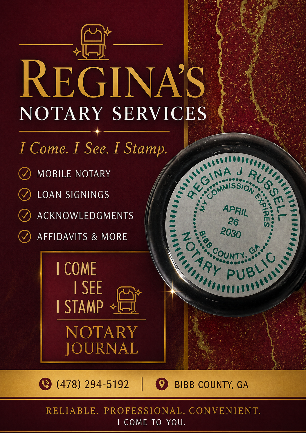 Regina's Notary services