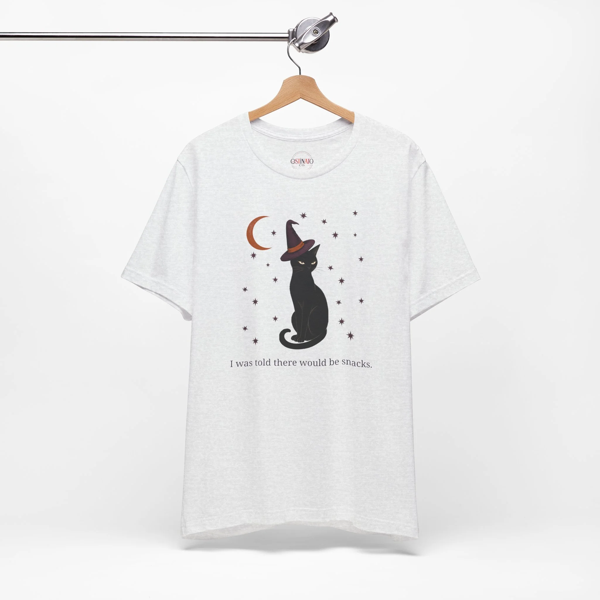 I Was Told There Would Be Snacks – Witchy Cat T-Shirt