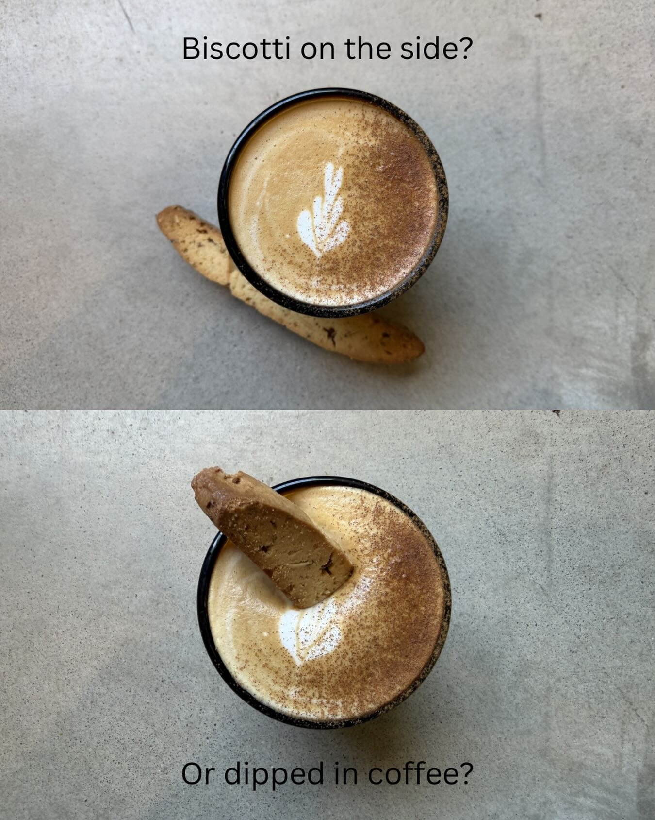Give it up for Bucks County Biscotti!!! Absolutely lovely on its own, or dipped in your freshly roasted coffee ❤️

We are open today until 4! See you soon! 😘

#1874coffeeco #roastery #freshcoffee #biscotti #cappuccino